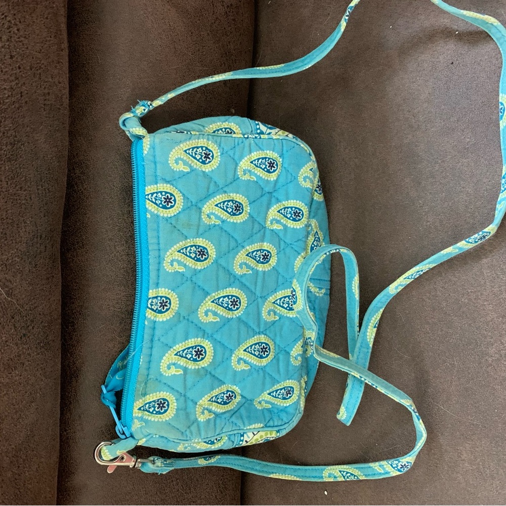 GUC Vera Bradley Teal Paisley Small Crossbody Bag